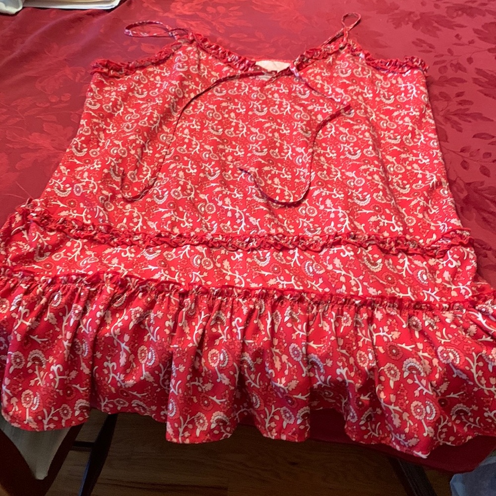 Summer thin dress size large fun casual spaghetti straps